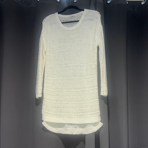 Cozy Cream Knit Sweater Dress - Picture 1 of 4